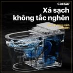 Bồn cầu thông minh CAESAR CA1389H nắp rửa điện tử - Ảnh 6