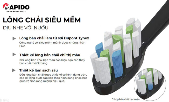 Bàn chải điện Rapido RST-15WB - Ảnh 6