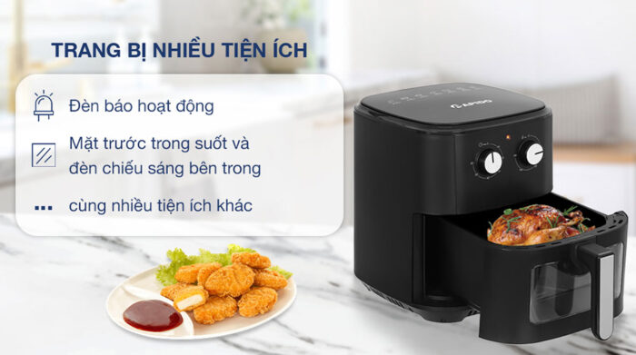 Nồi chiên không dầu Rapido SMART-7.0M 7 lít cơ - Ảnh 10