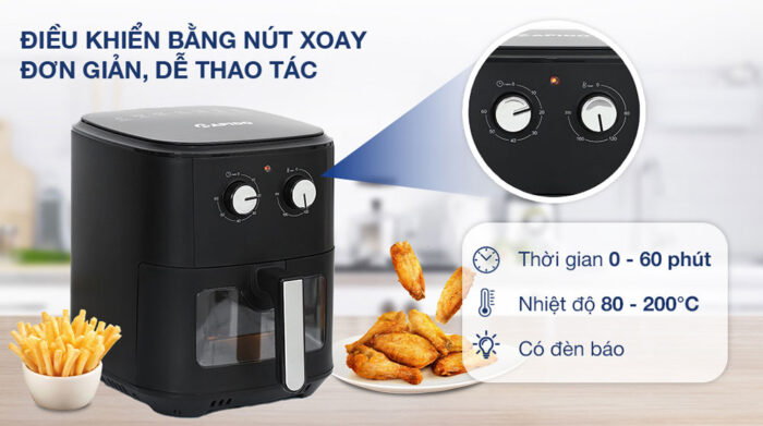 Nồi chiên không dầu Rapido SMART-7.0M 7 lít cơ - Ảnh 9