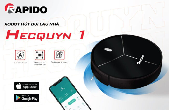 Robot hút bụi Rapido Hecquyn 1 lau nhà - Ảnh 4
