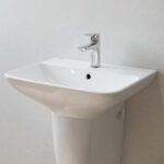 Chậu lavabo treo tường INAX L-289V L-288VC chân lửng - Ảnh 2