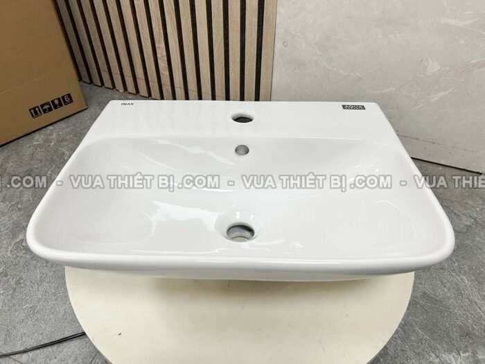 Chậu lavabo treo tường INAX AL-289V L-288VC chân lửng - Ảnh 8