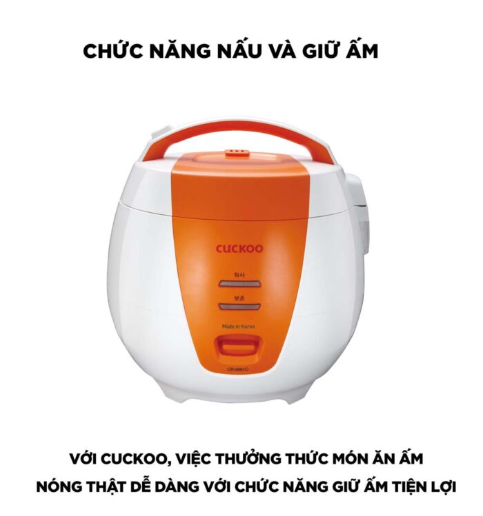 Nồi cơm điện cơ CUCKOO CR-0661 ORVNCV 1.08L - Ảnh 6