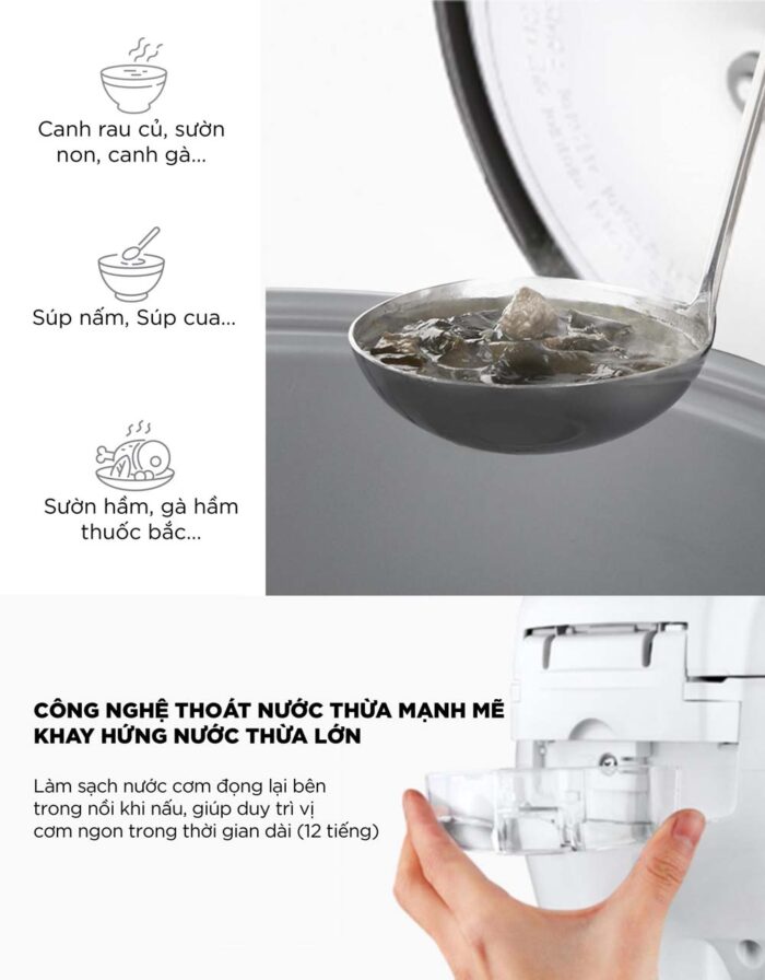 Nồi cơm điện cơ CUCKOO CR-0661 ORVNCV 1.08L - Ảnh 5