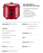 Nồi cơm điện cơ CUCKOO CR-1021R RDVN 1.8L - Ảnh 2