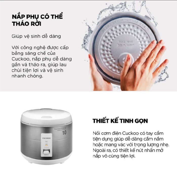 Nồi cơm điện cơ CUCKOO CR-1075S 1.8L - Ảnh 8