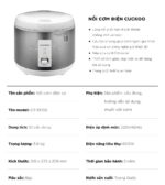 Nồi cơm điện cơ CUCKOO CR-1075S 1.8L - Ảnh 2