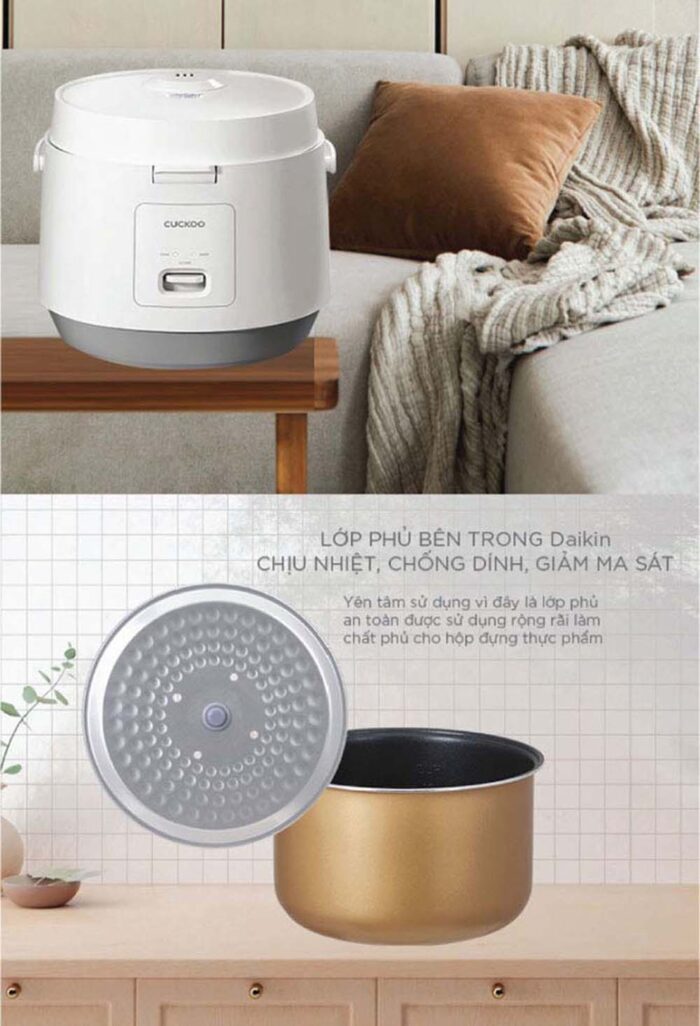 Nồi cơm điện cơ CUCKOO CR-1095 WHVNCV 1.8L - Ảnh 9