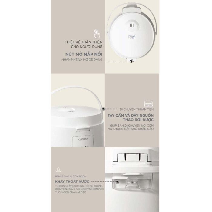 Nồi cơm điện cơ CUCKOO CR-1095 WHVNCV 1.8L - Ảnh 6