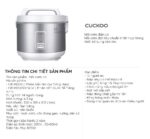 Nồi cơm điện cơ CUCKOO CR-1420 SIVNCV 2.5L - Ảnh 2