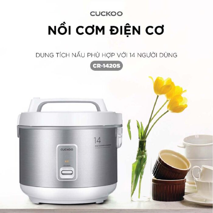 Nồi cơm điện cơ CUCKOO CR-1420 SIVNCV 2.5L - Ảnh 3