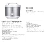 Nồi cơm điện cơ CUCKOO CR-1420S 2.5L - Ảnh 2