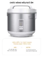 Nồi cơm điện cơ CUCKOO CR-1720 SIVNCV 3.0L - Ảnh 8
