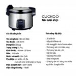 Nồi cơm điện cơ CUCKOO CR-3021 BKSTVNCV 5.4L công nghiệp - Ảnh 3