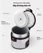 Nồi cơm điện cơ CUCKOO CR-3021 BKSTVNCV 5.4L công nghiệp - Ảnh 11