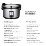 Nồi cơm điện cơ CUCKOO CR-3521 BKSTVNCV 6.3L công nghiệp - Ảnh 3