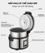 Nồi cơm điện cơ CUCKOO CR-3521 BKSTVNCV 6.3L công nghiệp - Ảnh 10