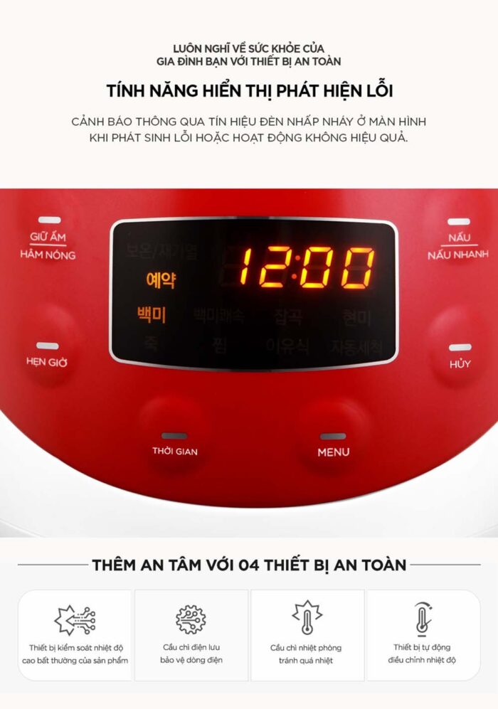 Nồi cơm điện tử CUCKOO CR-0365FR 0.54L - Ảnh 9