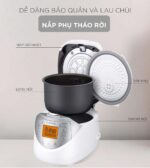 Nồi cơm điện tử CUCKOO CR-0631F WHSIVNCV 1.08L - Ảnh 7