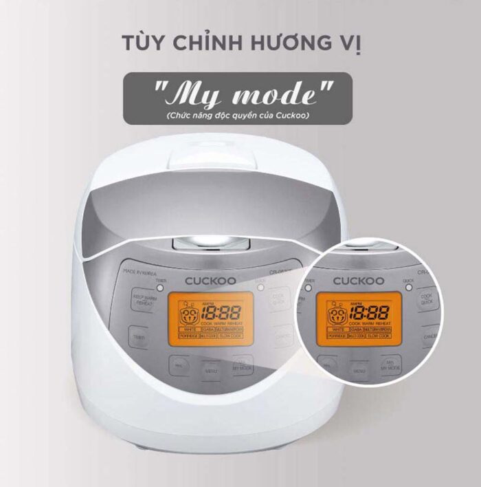 Nồi cơm điện tử CUCKOO CR-0631F WHSIVNCV 1.08L - Ảnh 6