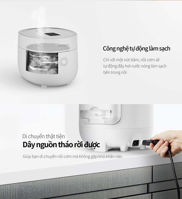 Nồi cơm điện tử CUCKOO CR-0675F WHWHVNCV 1.08L - Ảnh 4