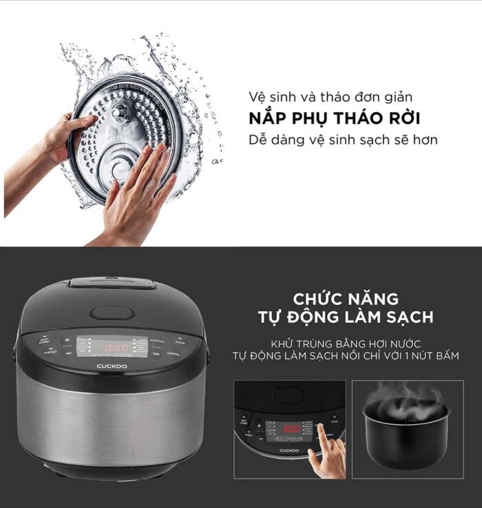 Nồi cơm điện tử CUCKOO CR-0680F DSBKCRVNCV 1.08L - Ảnh 5