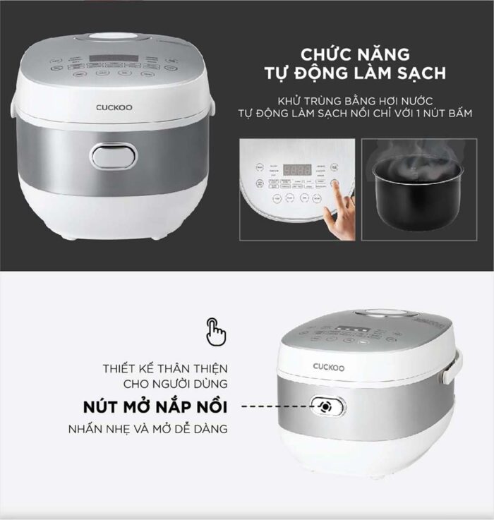 Nồi cơm điện tử CUCKOO CR-0690F SIWHCRVNCV 1.08L - Ảnh 6