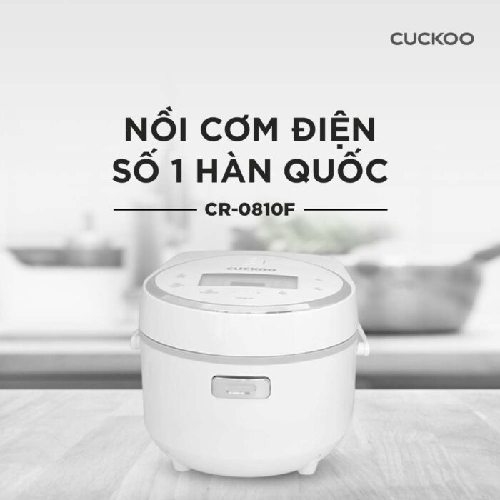 Nồi cơm điện tử CUCKOO CR-0810F WHWHVN 1.44L - Ảnh 4