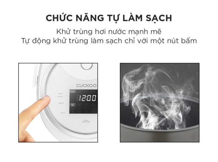 Nồi cơm điện tử CUCKOO CR-0810F WHWHVN 1.44L - Ảnh 8