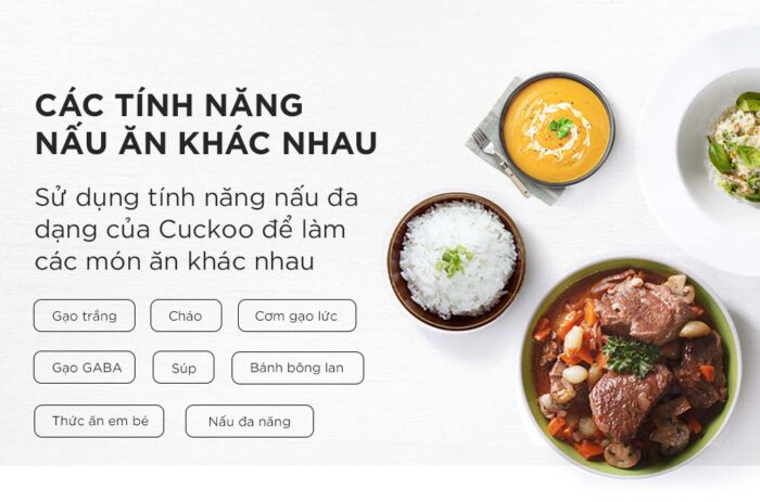 Nồi cơm điện tử CUCKOO CR-0810F WHWHVN 1.44L - Ảnh 5