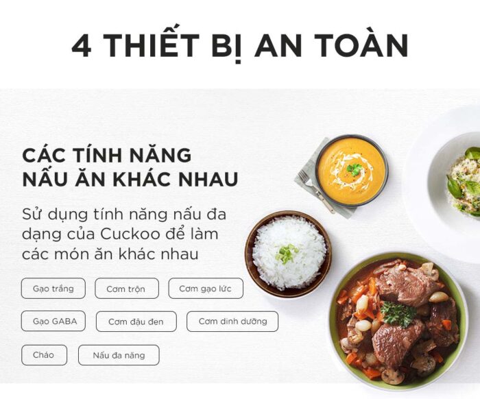 Nồi cơm điện tử CUCKOO CR-1020F BKWHVNCV 1.8L - Ảnh 5