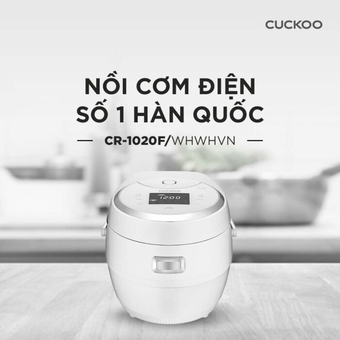Nồi cơm điện tử CUCKOO CR-1020F WHWHVN 1.8L - Ảnh 3