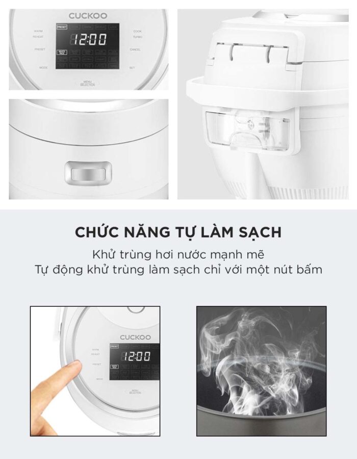 Nồi cơm điện tử CUCKOO CR-1020F WHWHVN 1.8L - Ảnh 7