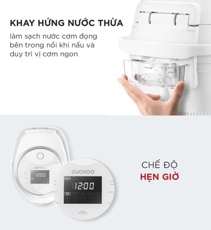 Nồi cơm điện tử CUCKOO CR-1020F WHWHVN 1.8L - Ảnh 5