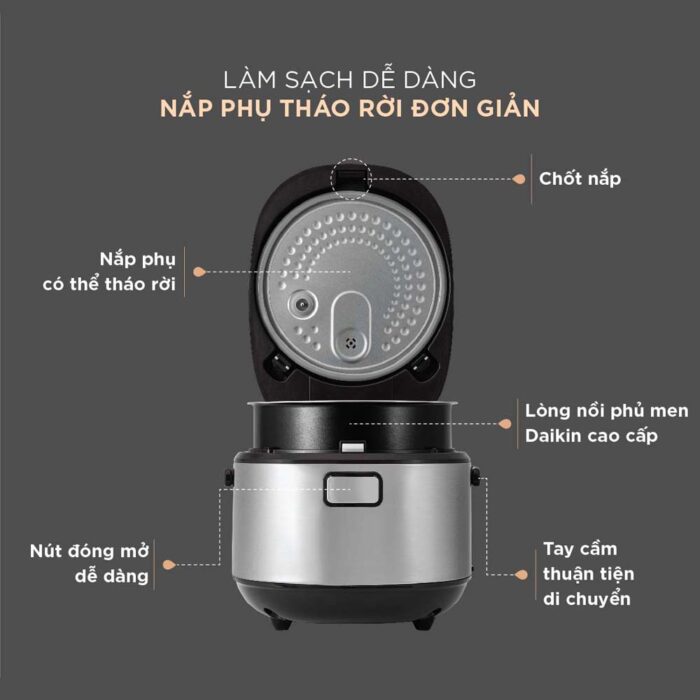 Nồi cơm điện tử CUCKOO CR-1030F SIBRCRVNCV 1.8L - Ảnh 9