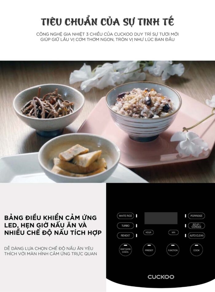 Nồi cơm điện tử CUCKOO CR-1050F SIBKCRVNCV 1.8L - Ảnh 9