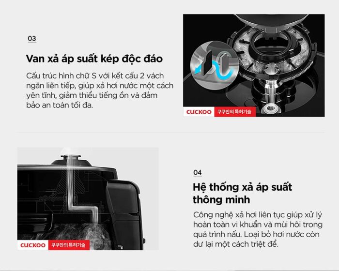 Nồi cơm điện tử CUCKOO CRP-AHXB1008F BKBRVNCV 1.8L áp suất cao tần - Ảnh 4