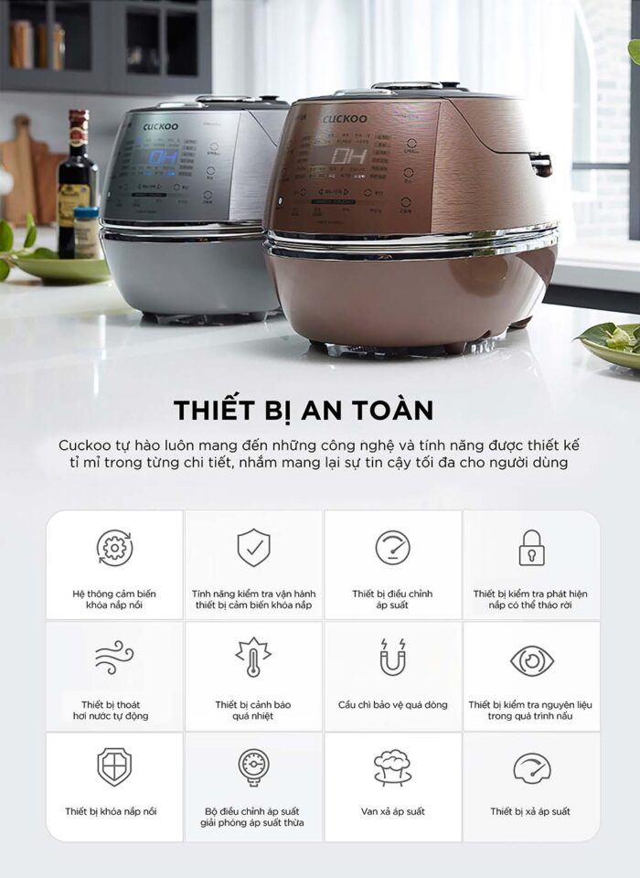 Nồi cơm điện tử CUCKOO CRP-CHSS1009FN SIBKIDBP 1.8L áp suất cao tần - Ảnh 4