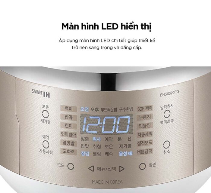 Nồi cơm điện tử CUCKOO CRP-EHS0320FG 0.5L áp suất cao tần - Ảnh 7