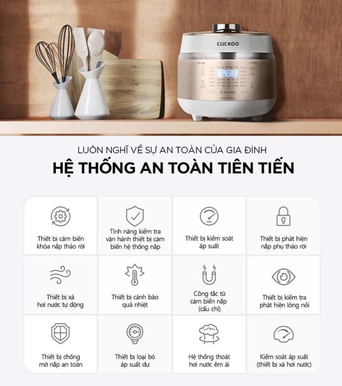 Nồi cơm điện tử CUCKOO CRP-EHS0320FG 0.5L áp suất cao tần - Ảnh 4