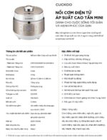 Nồi cơm điện tử CUCKOO CRP-EHS0320FG 0.5L áp suất cao tần - Ảnh 2