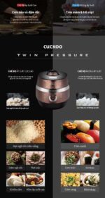 Nồi cơm điện tử CUCKOO CRP-JHT1009F BRBKVN 1.8L áp suất kép cao tần - Ảnh 17