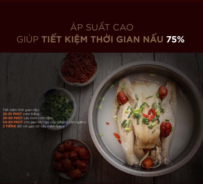 Nồi cơm điện tử CUCKOO CRP-L1052F IVREVNCV 1.8L áp suất - Ảnh 4