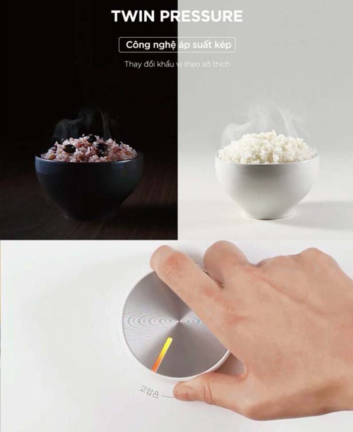 Nồi cơm điện tử CUCKOO CRP-LHTR0610FW 1.08L áp suất kép cao tần - Ảnh 9