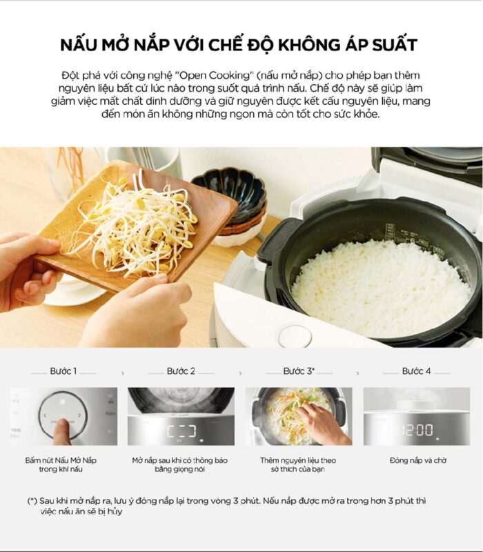 Nồi cơm điện tử CUCKOO CRP-LHTR1009F BKSIVNCV 1.8L áp suất kép cao tần - Ảnh 11