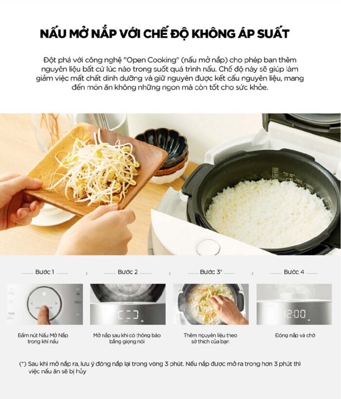 Nồi cơm điện tử CUCKOO CRP-LHTR1009F WHSIVNCV 1.8L áp suất kép cao tần - Ảnh 10