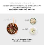 Nồi cơm điện tử CUCKOO CRP-N0601F WHRPVNCV 1.08L áp suất - Ảnh 12