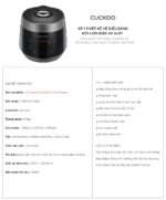 Nồi cơm điện tử CUCKOO CRP-PK1000S BKCGVNCV 1.8L áp suất - Ảnh 3