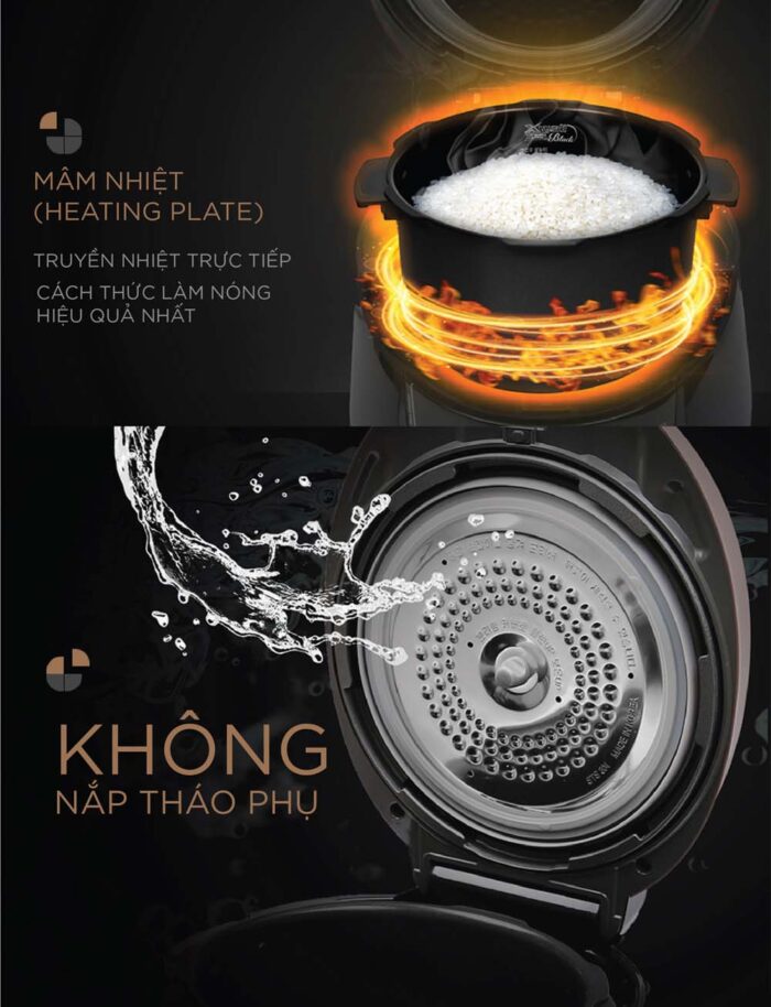 Nồi cơm điện tử CUCKOO CRP-PK1000S P2PIVNCV 1.8L áp suất - Ảnh 9